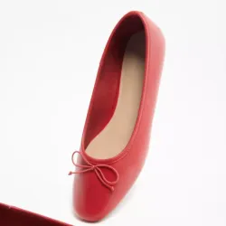Balerinas Rojas con Lazo