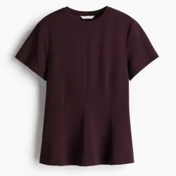 Blusa Entallada Marrón