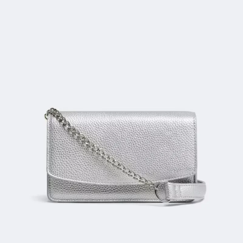 Bolso Cruzado Plateado