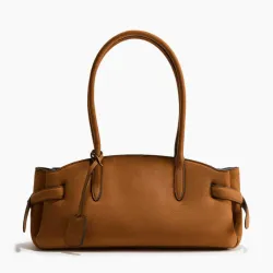 Bolso de Hombro Marrón Carryall