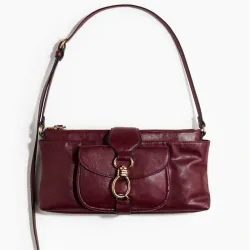 Bolso de Hombro Rojo Vino