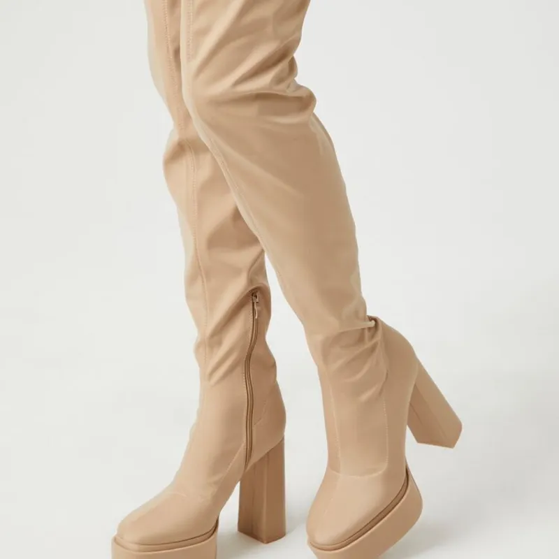 Botas Altas Beige