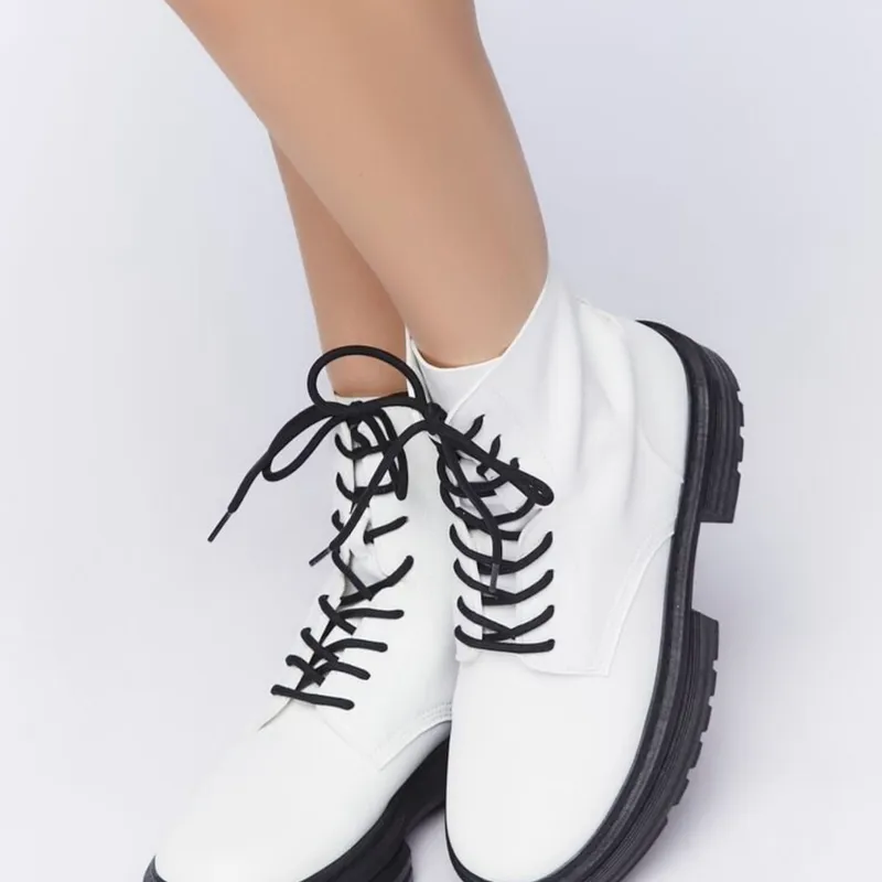 Botas Combat Blancas 