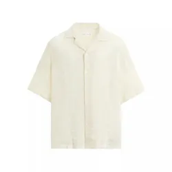 Camisa Jacquard Algodón-Lino