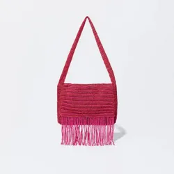 Cartera Rosa Flecos