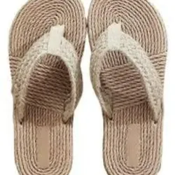 Chanclas de Mete-Dedos de Paja Tejidas 