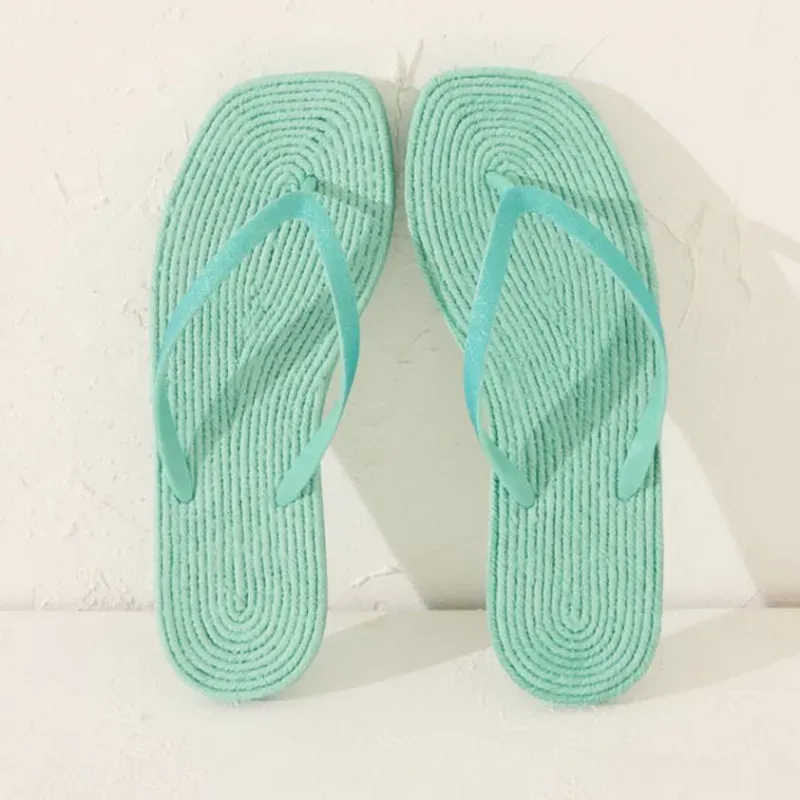 Chancletas Metededos Verde Aqua 