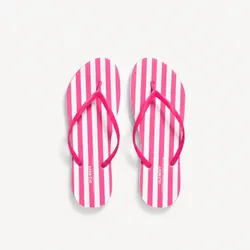 Chancletas rayas rosadas