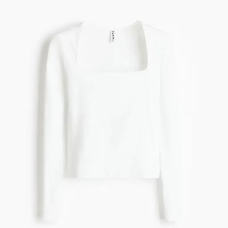 Enguatada Blanca Escote Cuadrado