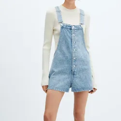 Overall de Mezclilla Corto