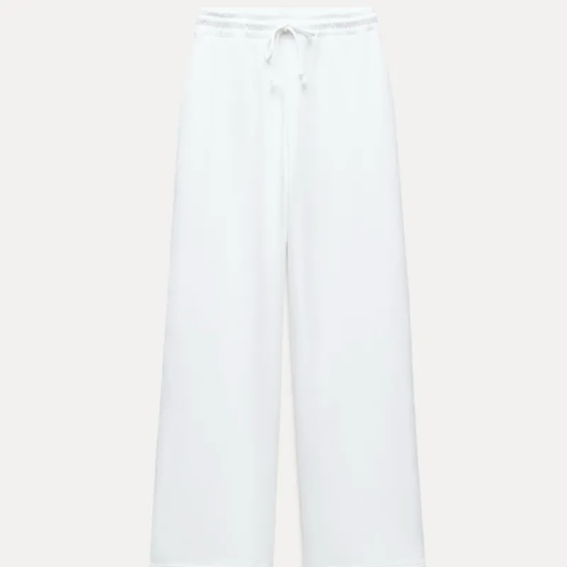 Pantalón de Felpa Blanco