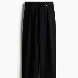 PANTALON DE VESTIR NEGRO CON CINTURON