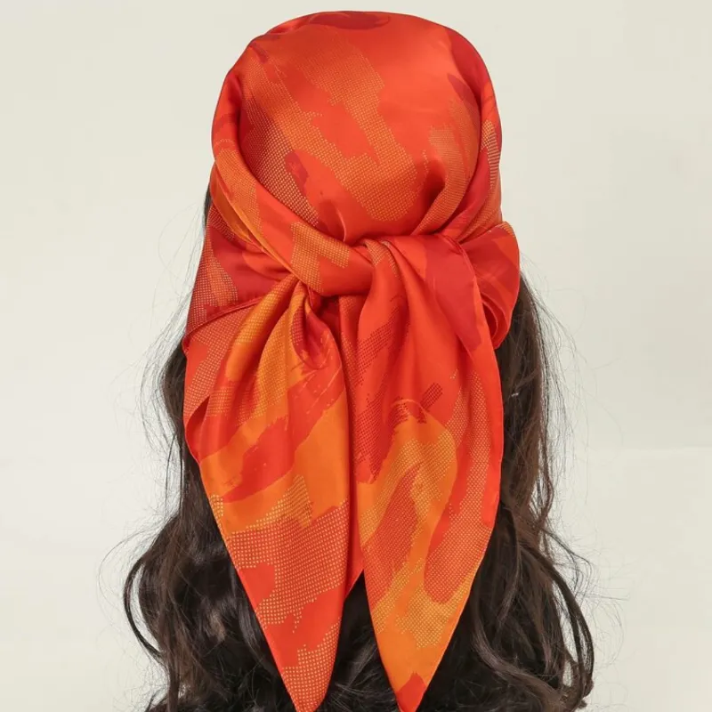 Pañuelo Naranja Estampado