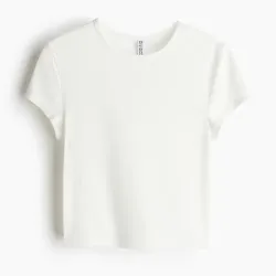 Pullover Blanco Acanalado