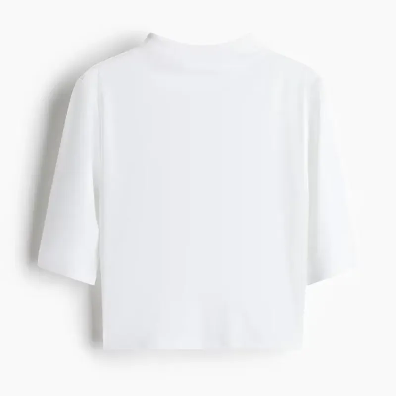 Pullover Blanco Cuello Tortuga