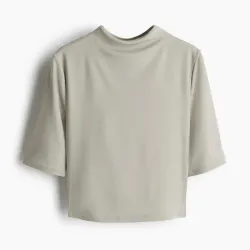 Pullover Cuello Tortuga Gris MicroFibra