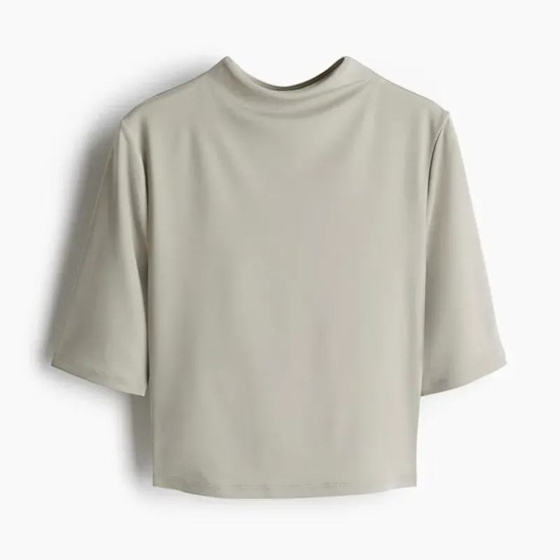 Pullover Cuello Tortuga Gris MicroFibra