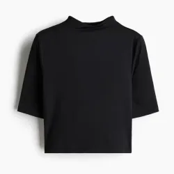 Pullover Cuello Tortuga Negro MicroFibra