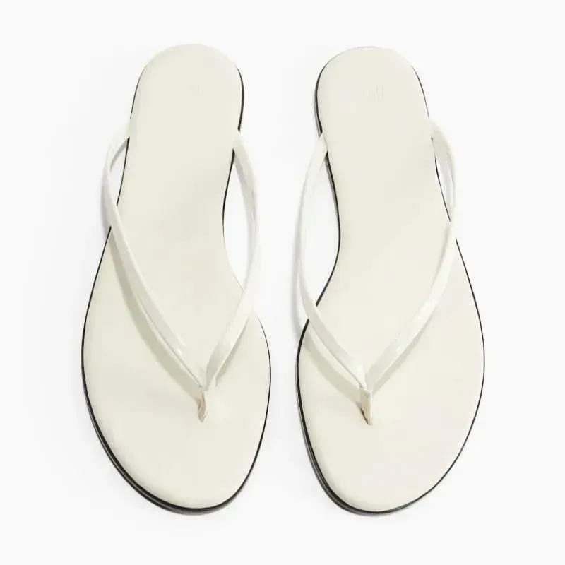 Sandalias Blancas Planas 