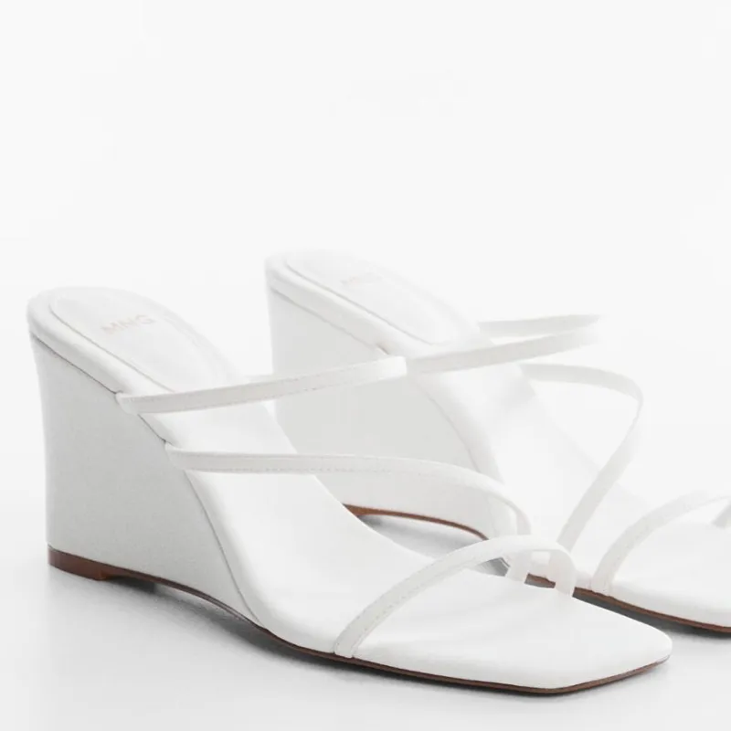 Sandalias de Cuña Blancas 