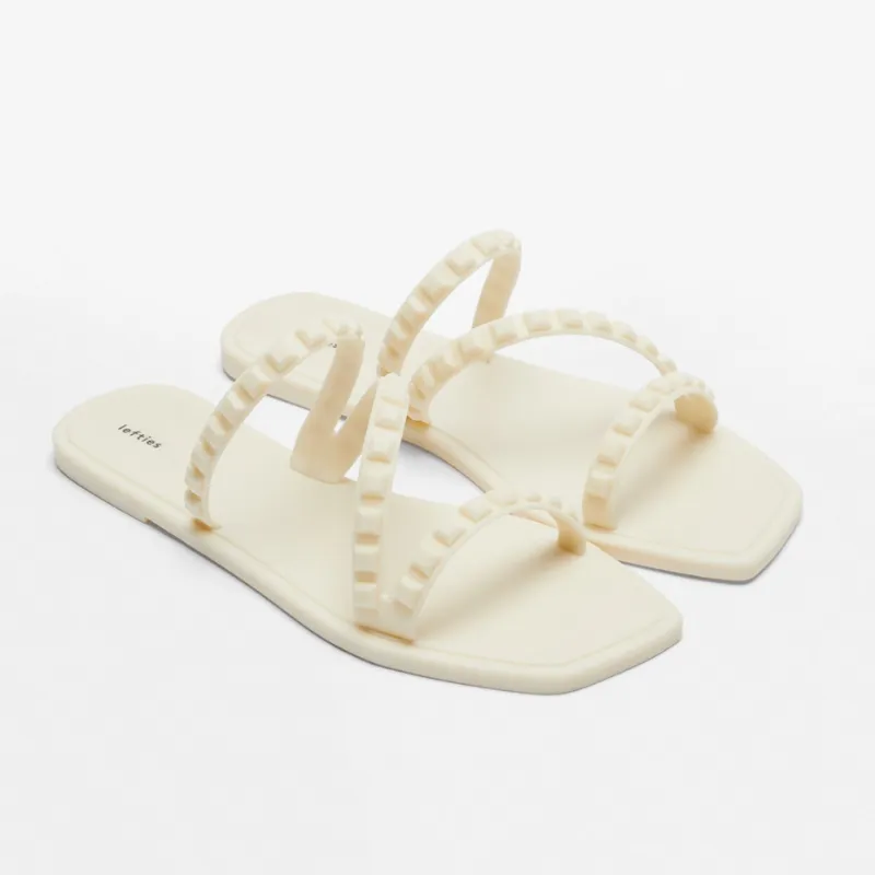Sandalias de Goma Beige
