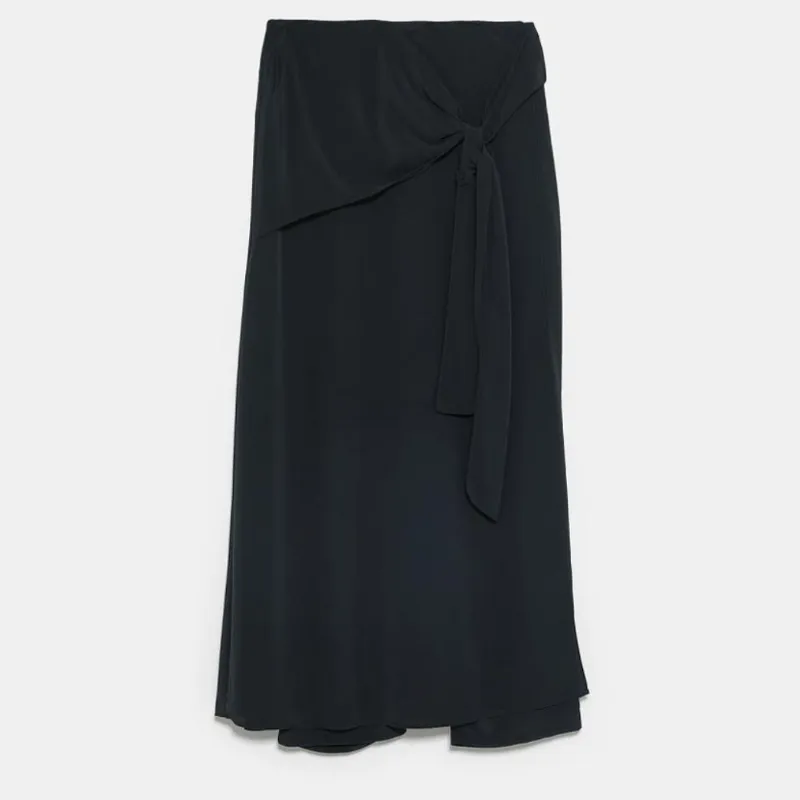 Saya Pantalón Negro Nudo