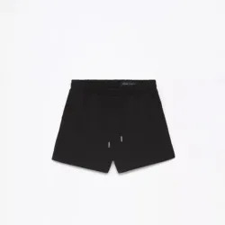 Short de felpa negro