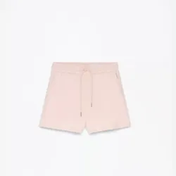 Short de felpa rosa claro