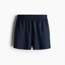 Short de Lino Azul Oscuro