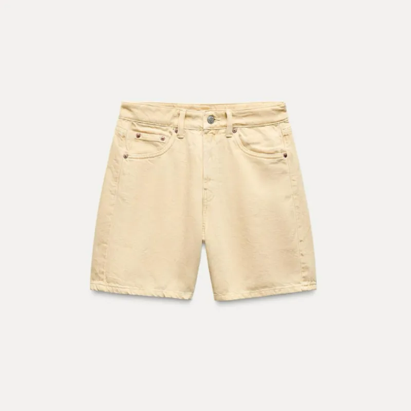 Short de Mezclilla Amarillo 