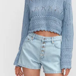 Short de Mezclilla Botones