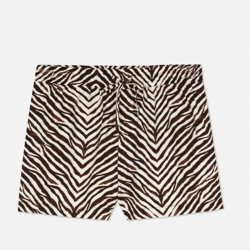 Short Estampado Marrón 