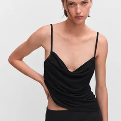 Top Básico Negro Lencero