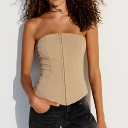 Top corset beige