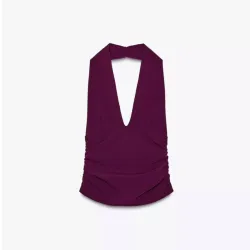Top Halter Morado