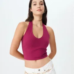 Top Halter Morado