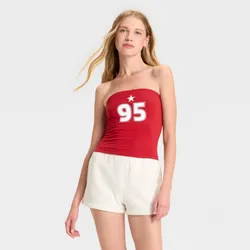 Top Strapless Rojo 95