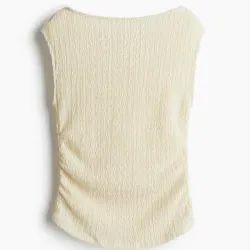 Top Texturizado Color Crema