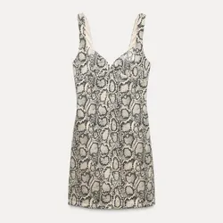 Vestido Animal Print Corto
