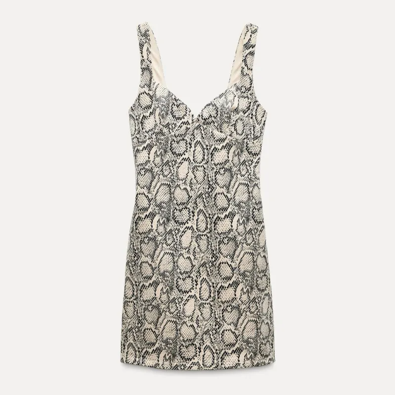 Vestido Animal Print Corto