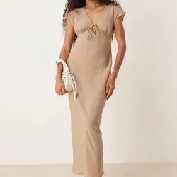 Vestido beige Asos