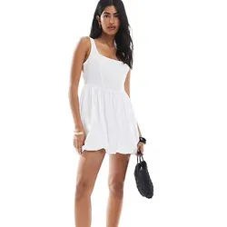 Vestido blanco tipo corset Asos bombache
