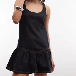 Vestido corto mezclilla oscura
