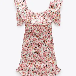 Vestido De Flores Ajustado 