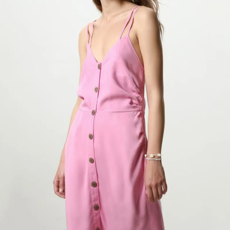 Vestido MIDI Rosado Tirantes