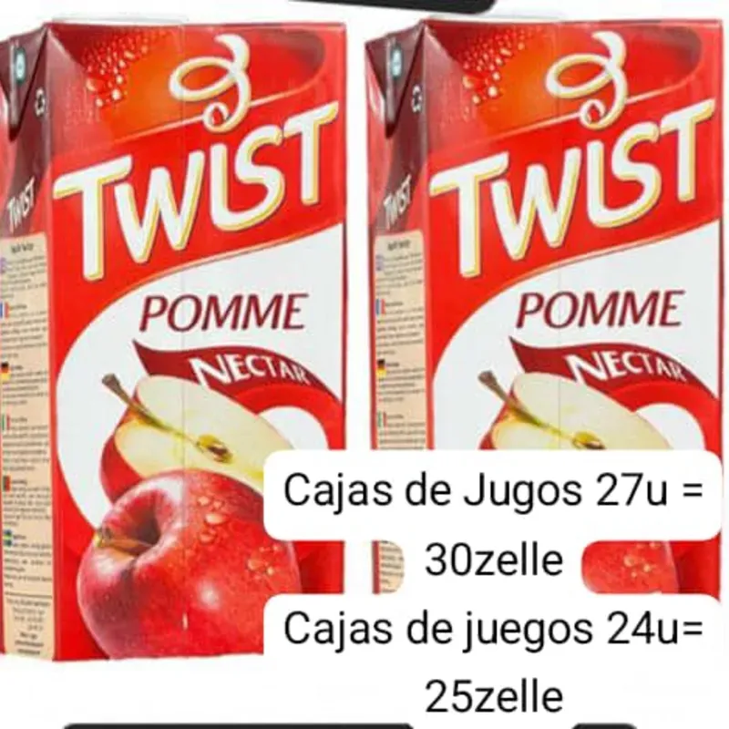 Caja de 27 unidades de jugos Twist 