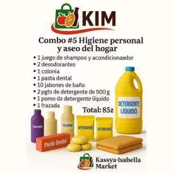 Combo higiene personal y aseo del hogar 