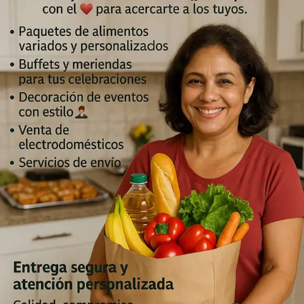 Kassya’s Isabella Market
Tu mejor aliado en Guantánamo, Cuba

En Kassya’s Isabella Market trabajamos con el corazón para acercarte a los tuyos. Nos hemos posicionado como una de las agencias más completas, confiables y queridas de Guantánamo, brindando soluciones prácticas para quienes desean apoyar a su familia desde otros lugares o disfrutar de productos y servicios de calidad sin salir de casa.

¿Qué te ofrecemos?

Paquetes de alimentos variados y personalizados

Buffets y meriendas para tus celebraciones

Decoración de eventos con estilo

Venta de electrodomésticos

Servicios de envío

Entrega segura y atención personalizada


Calidad, compromiso y cercanía nos definen.
Cada servicio que brindamos tiene un solo propósito: hacerte la vida más fácil y conectarte con quienes amas.

Comunícate con nosotros por WhatsApp para atención personalizada:
+53 51049760 / +53 51503477 / +53 55541902

Síguenos en Instagram para novedades y promociones:
https://www.instagram.com/kassyamarketgtmo

En Kassya’s Isabella Market, cada cliente es parte de nuestra familia y cada servicio es un compromiso.
Gracias por confiar en nosotros.