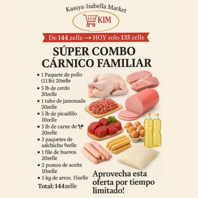 Super combo cárnico familiar 