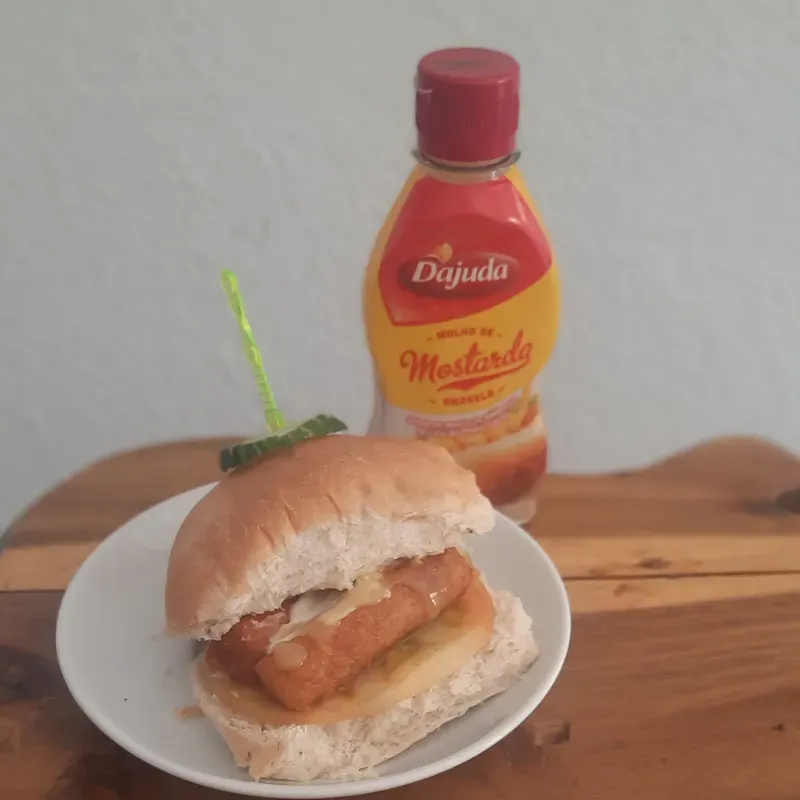 Pan con croquetas 
